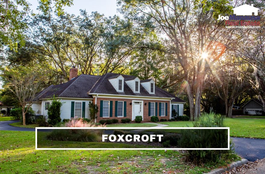 Foxcroft Tallahassee FL Foxcroft is located on the east side of Thomasville Road on the western edge of Killearn Estates in Northeast Tallahassee in the heart of the high-demand 32309 zip code.