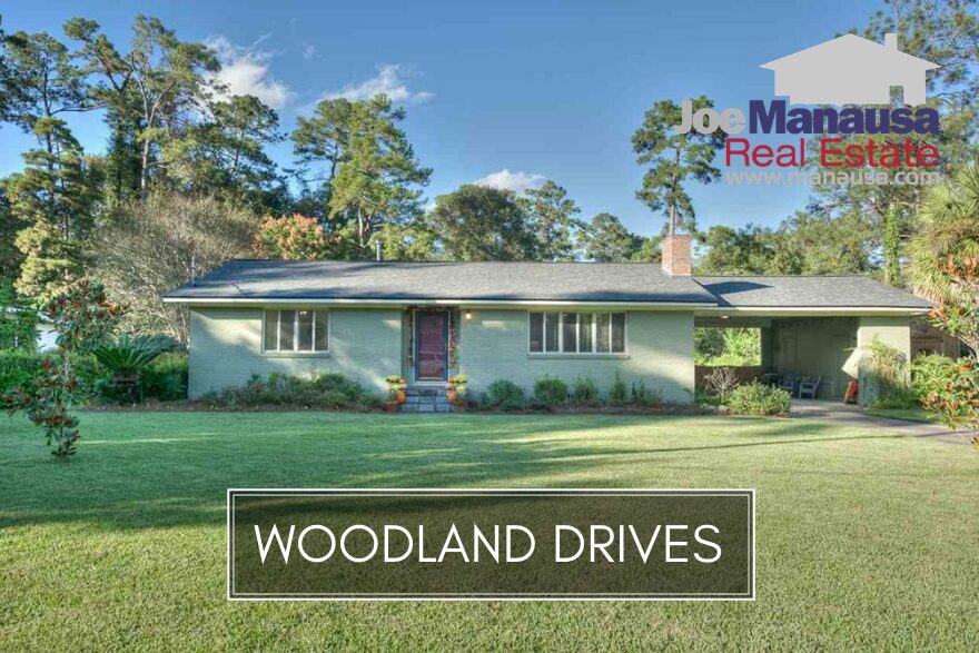 If you want more than a home, perhaps a historic masterpiece like the one pictured above, you'll need to be shopping in Woodland Drives in downtown Tallahassee.