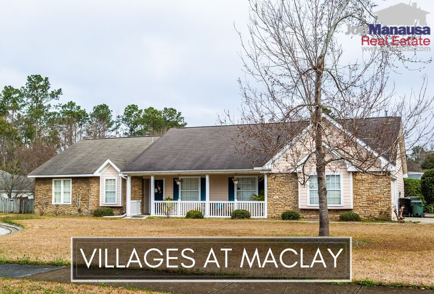 Villages at Maclay Tallahassee FL The Villages At Maclay contains a mix of roughly 250 single-family attached and detached three and four-bedroom homes on small, low-maintenance lots.