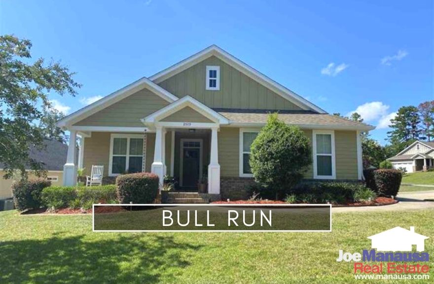Bull Run is an uber-popular neighborhood located in the high-demand 32312 zip code and contains about 380 three and four-bedroom homes.