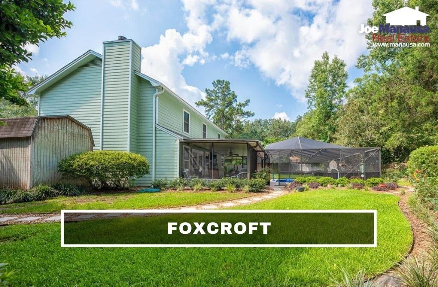 Foxcroft Tallahassee FL Foxcroft is a super-popular neighborhood located on the east side of Thomasville Road on the western edge of Killearn Estates.