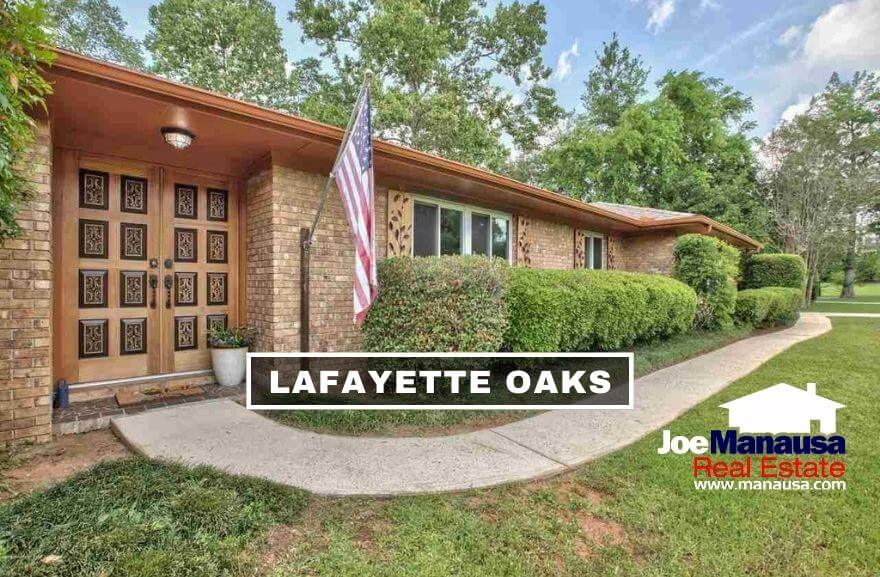 Lafayette Oaks is located on the east side of town, south of I-10 on the west side of Mahan Drive, north of Capital Circle NE.