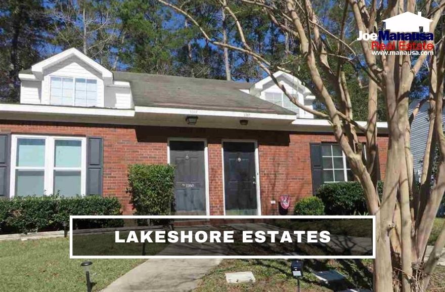 Lakeshore Estates Tallahassee FL Lakeshore Estates is located barely north of I-10 on the west side of Meridian Road, offering its residents excellent access to town from a premium location.