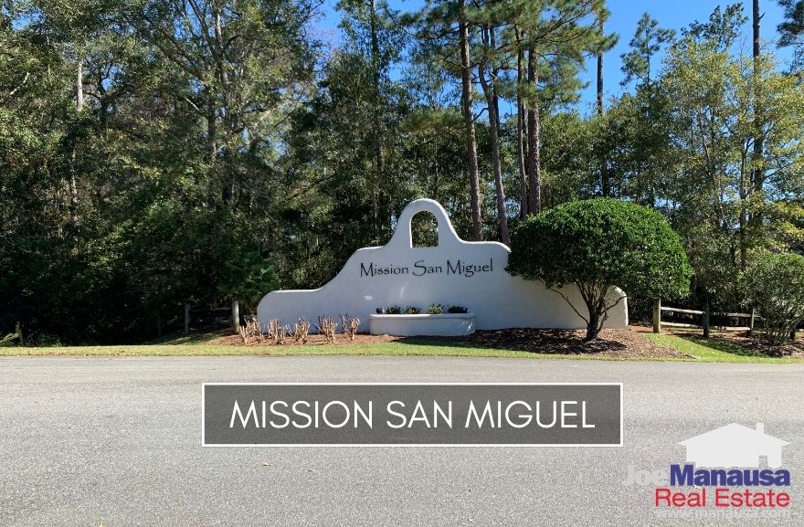 Mission San Miguel is a popular east-side of Tallahassee neighborhood filled with more than 60 new and newer three and four-bedroom homes on an acre.