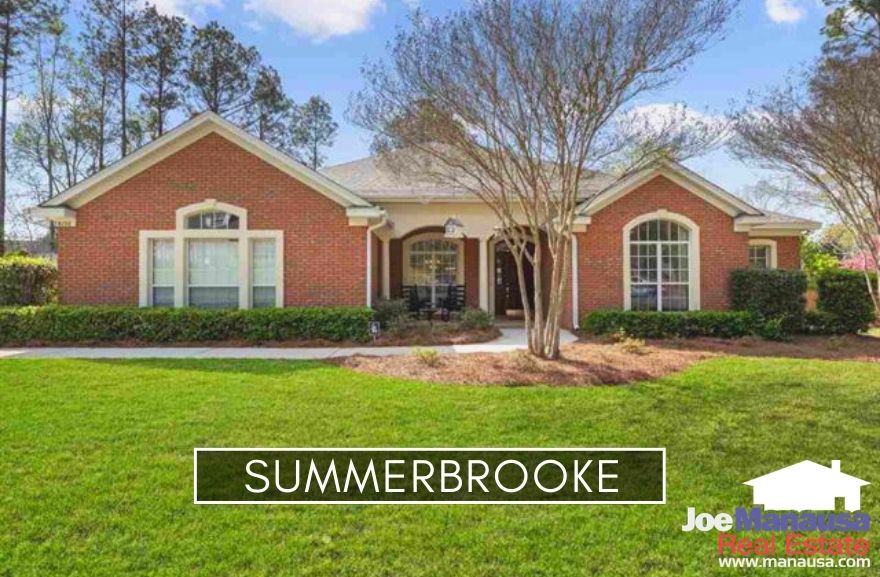 Summerbrooke in Northeast Tallahassee is an executive-home neighborhood that is built around an 18-hole golf course and its residents have access to A-rated public schools.