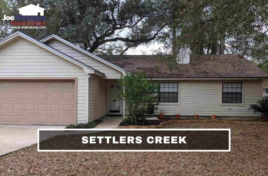Settlers Creek Tallahassee FL Settlers Creek is located south of Fred George Road and west of Old Bainbridge Road, providing quick and easy access to downtown Tallahassee.