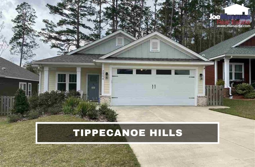 Tippecanoe Hills Tallahassee FL Tippecanoe Hills is a popular Northwest Tallahassee neighborhood filled with about 100 three and four-bedroom single-family detached homes.