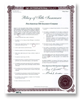Florida Title Insurance Florida Title Insurance Policy Image