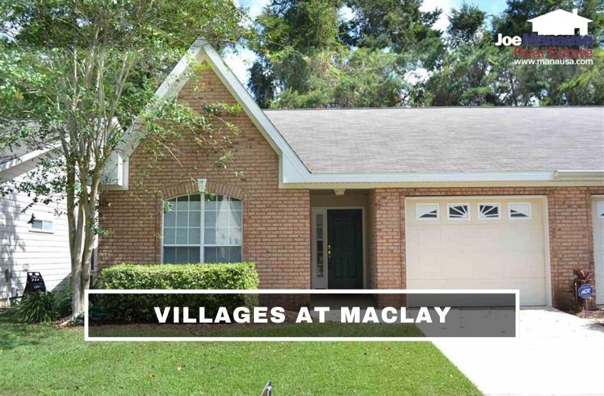 Villages At Maclay The Villages At Maclay is a small but uber-popular Northeast Tallahassee neighborhood with a mix of 250 single-family detached and attached homes.