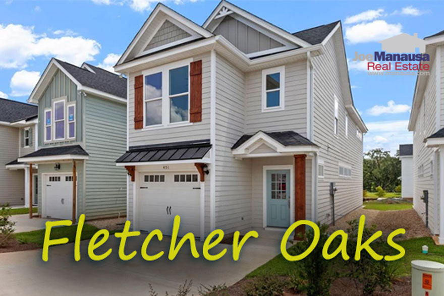 Fletcher Oaks, located in northeast Tallahassee, offers modern luxury homes with open layouts, high-end kitchens, and varied architectural styles.