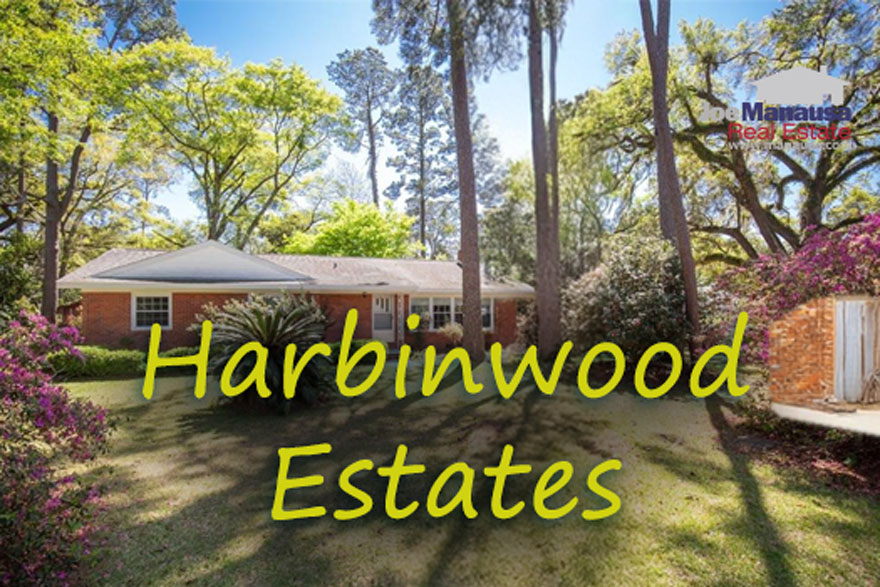 Harbinwood Estates includes over 190 single-family homes, primarily built between the 1960s and 1990s