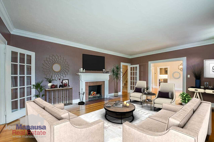 Warm living room in Midtown Tallahasssee