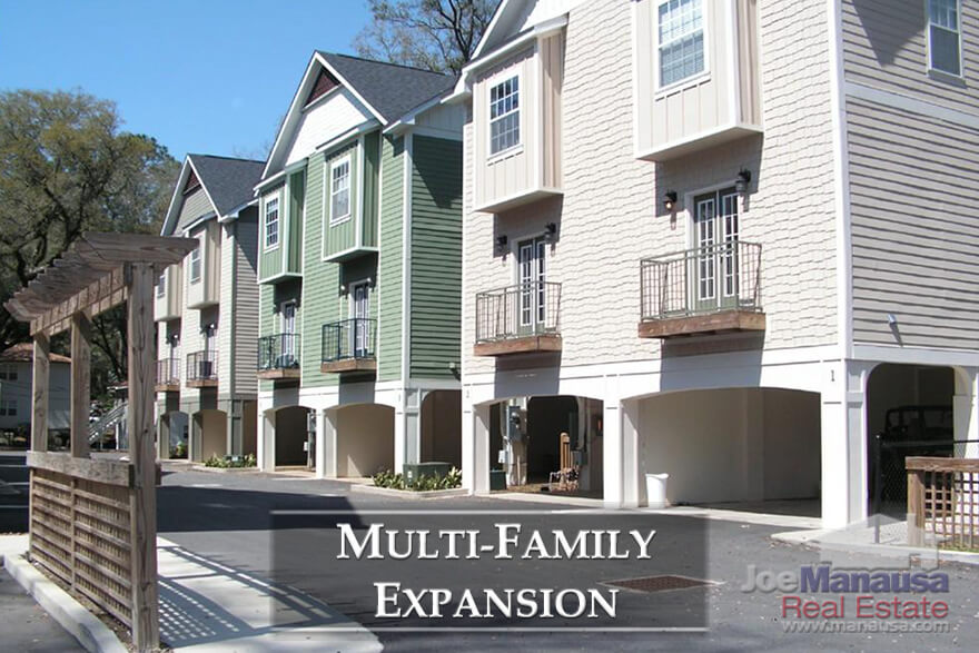 Many have concerns about the growth of multi-family for rent that are absorbing many would-be buyers who are not finding homes in their price range