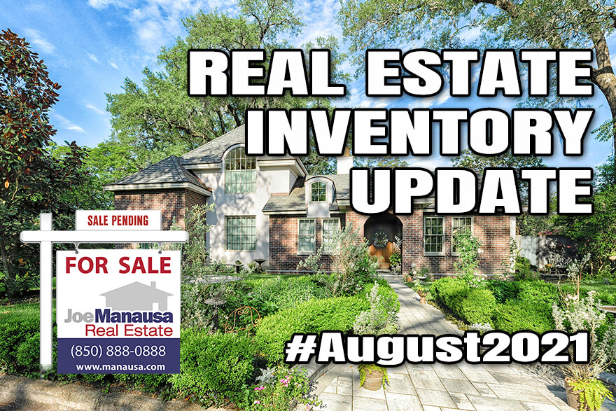 New Listings Report August 2021 Real estate supply report Tallahassee August 2021