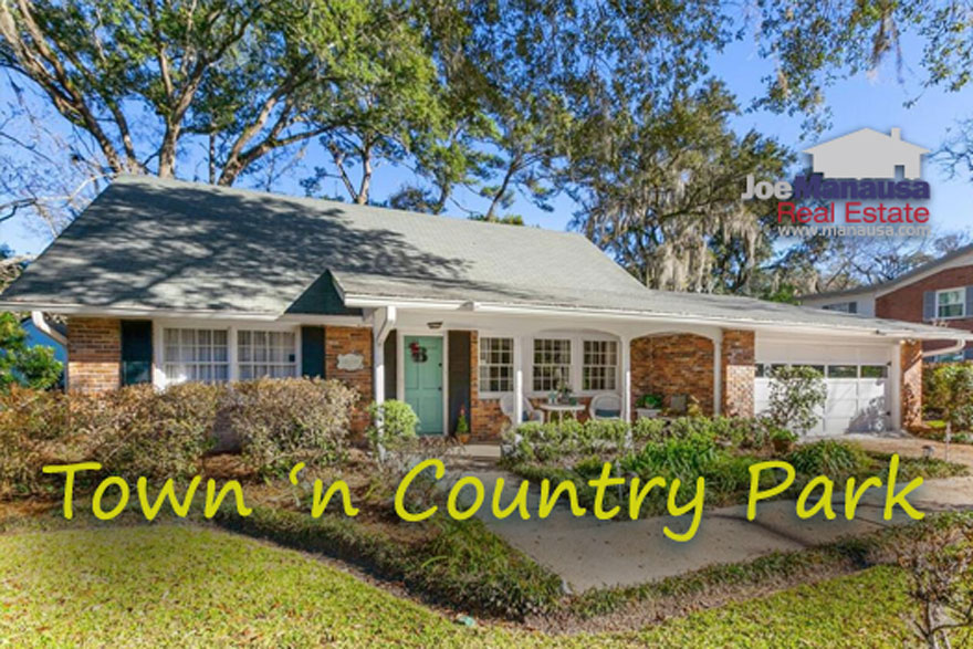 Town N Country Park, in northwest Tallahassee, offers homes built from the 1960s to the 1990s, with both single and two-story options. The neighborhood has lots ranging from one-fifth to half an acre, allowing for spacious outdoor areas.