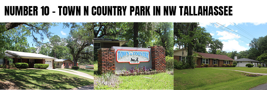 Images of homes in Town N Country Park in NW Tallahassee