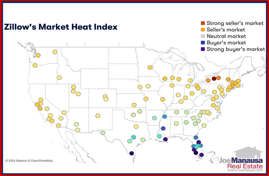 Zillow’s Market Heat Index Zillow’s Market Heat Index provides a snapshot of local housing market activity across the US