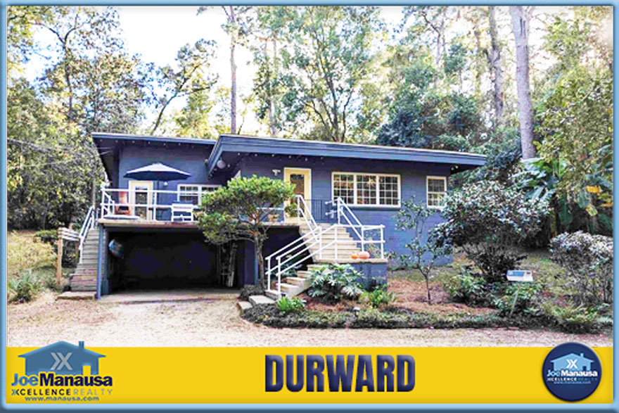 Durward Tallahassee FL Durward is a well-loved Midtown Tallahassee neighborhood with roomy, established homes set on large lots. The community features a mix of classic and updated architectural designs.