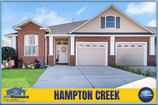 Hampton Creek Tallahassee FL Hampton Creek is an inviting community in eastern Tallahassee, known for its welcoming feel and natural beauty.