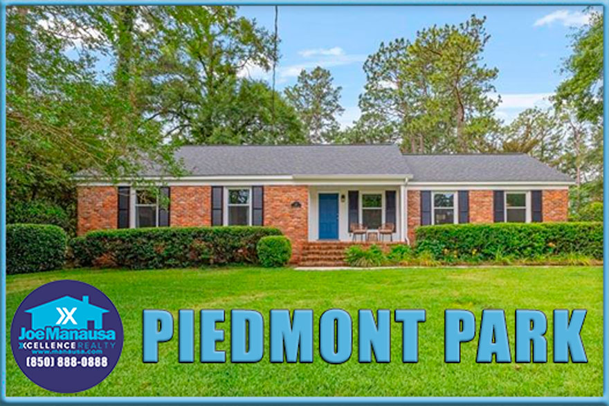 Piedmont Park branches off Thomasville Road, spanning much of Sandhurst and Brandemere Drives.
